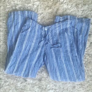 Linen blend pants